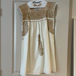 Cream Mi Golondrina dress size Small